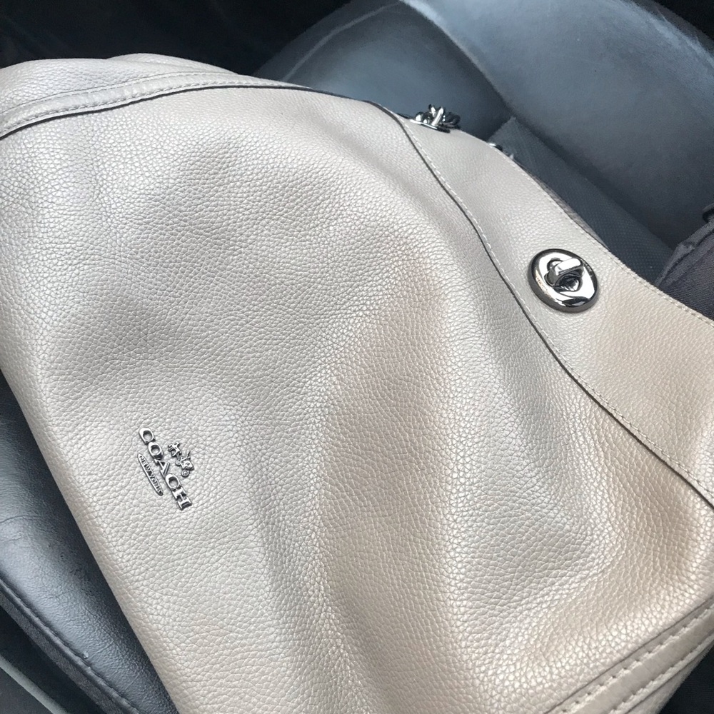 Grey Coach handbag